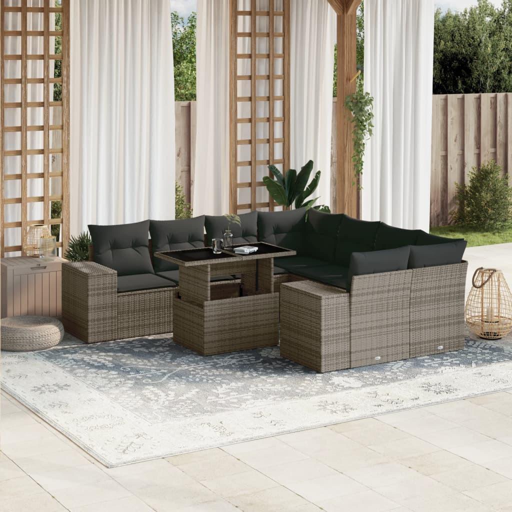 VidaXL Garten sofagarnitur poly-rattan
