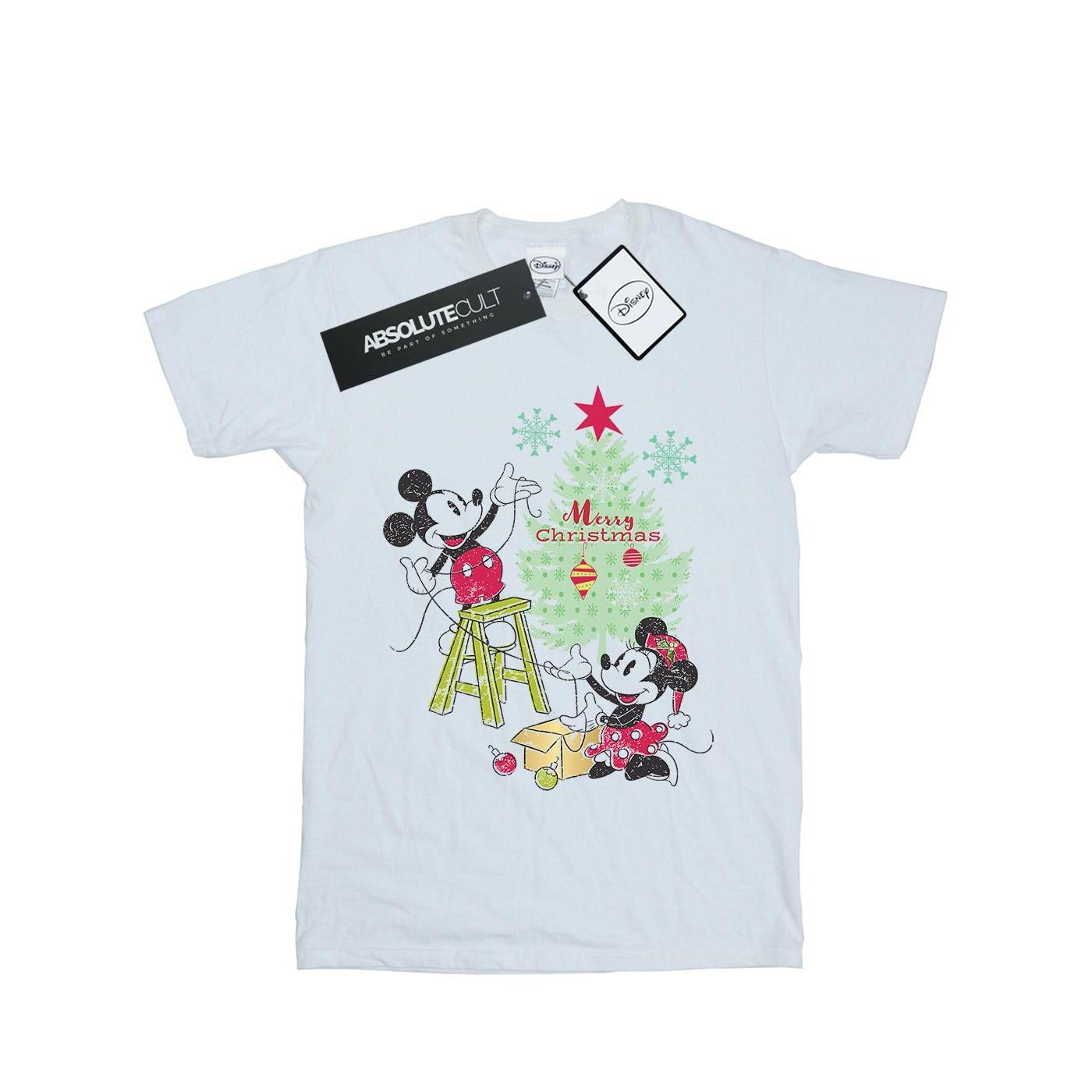Disney Mickey und Minnie Maus Weihnachtsbaum T-Shirt