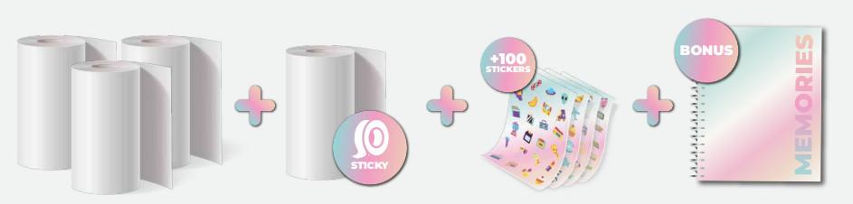 MOB Nachfüll Kit für Pixiprint - Booklet und Papierrollen