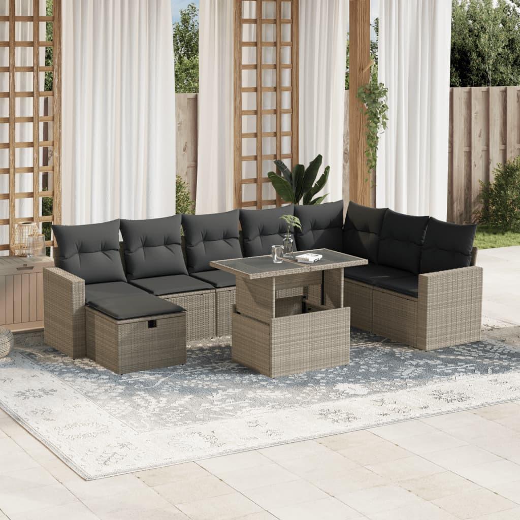 VidaXL Garten sofagarnitur poly-rattan