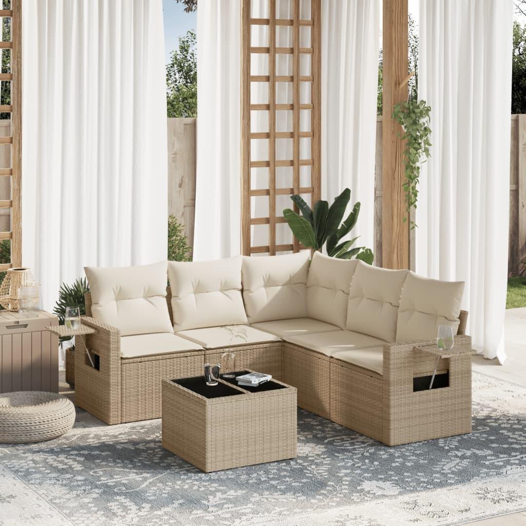 VidaXL Garten sofagarnitur poly-rattan