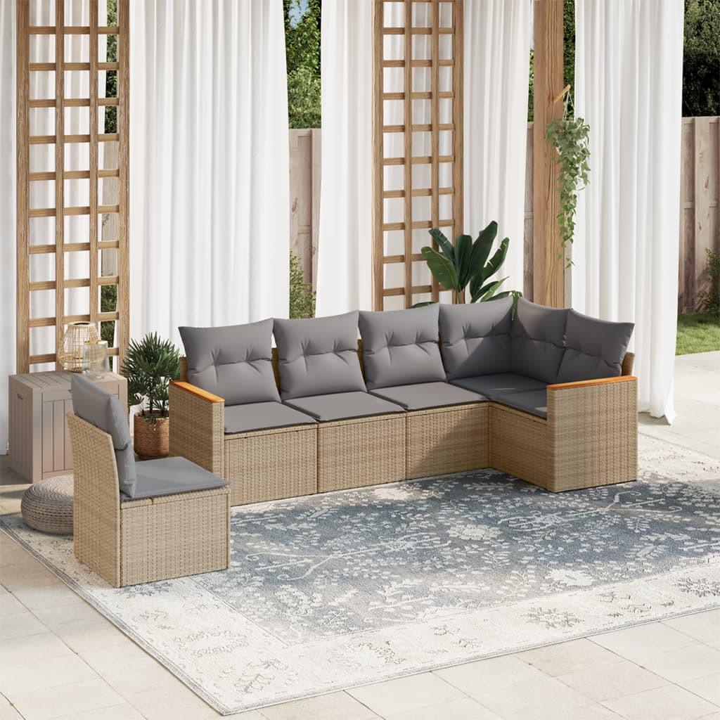 VidaXL Garten sofagarnitur poly-rattan