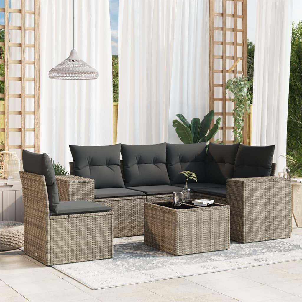 VidaXL Garten sofagarnitur poly-rattan