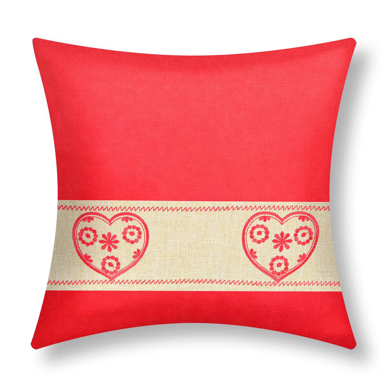 Avizar 2 Stk. Kissenbezüge Herz