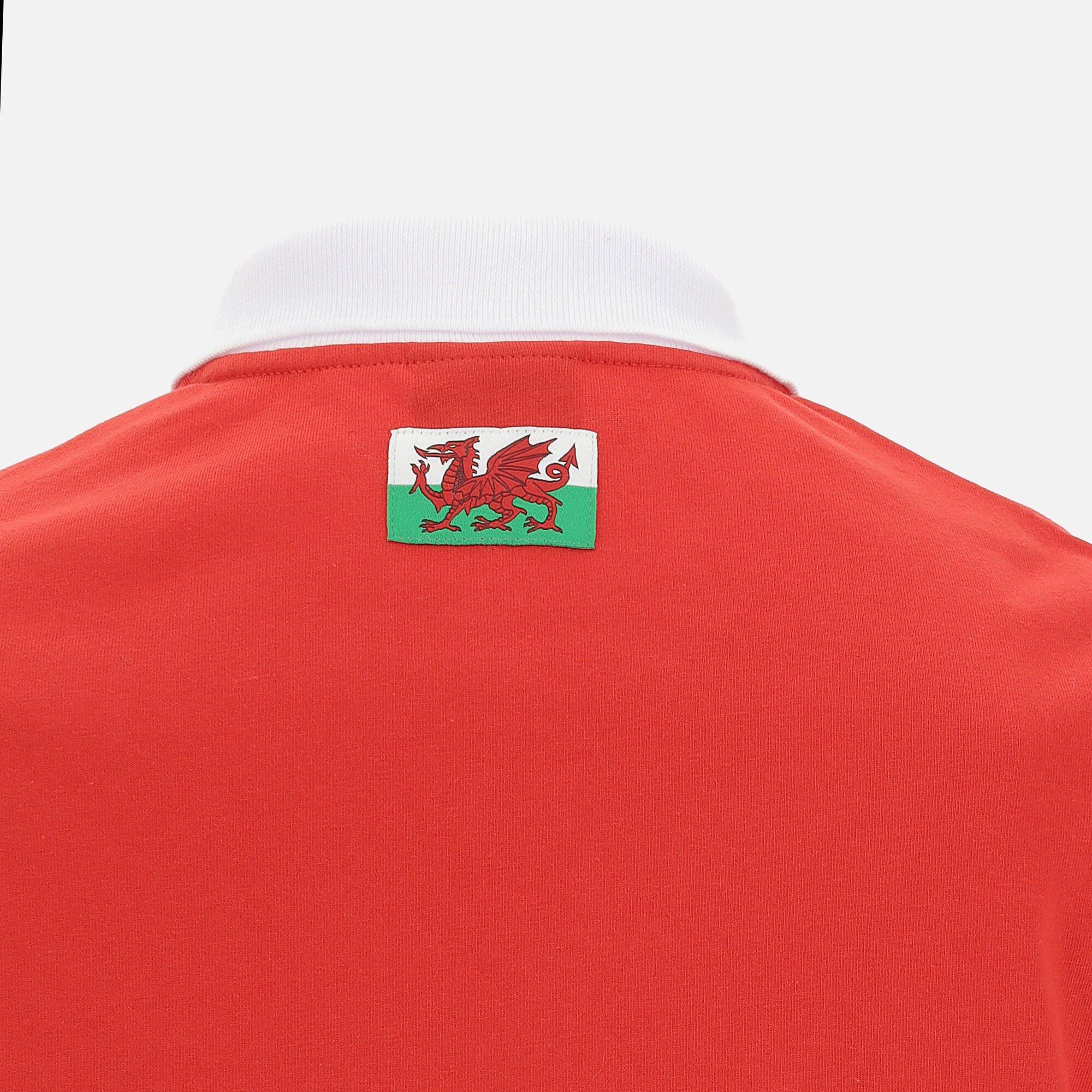 macron Wales Rugby XV Merch Poloshirt