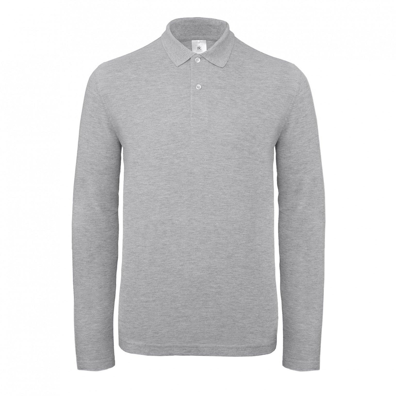 B and C ID.001 Langarm Polo 2er Pack