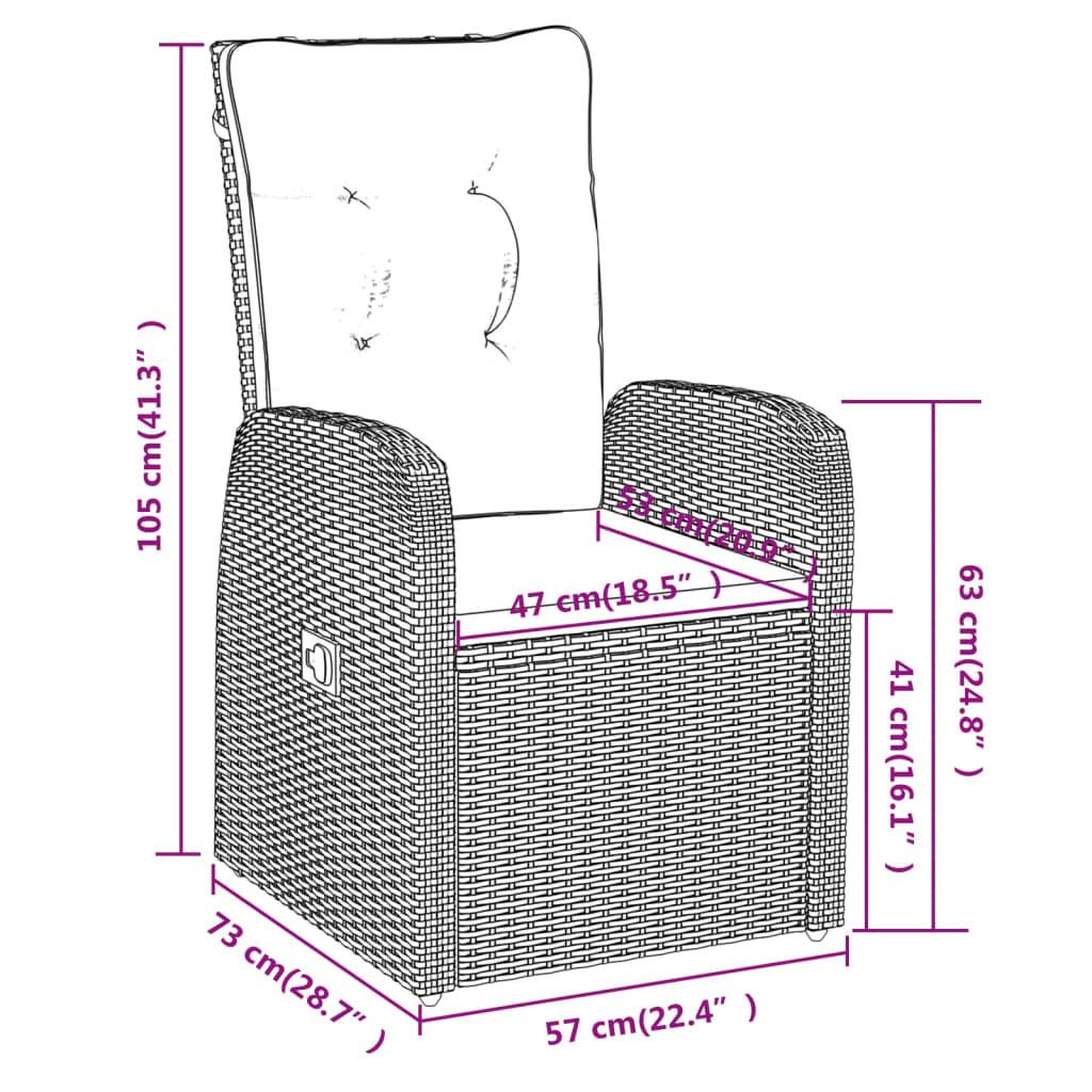 VidaXL Garten essgruppe poly-rattan