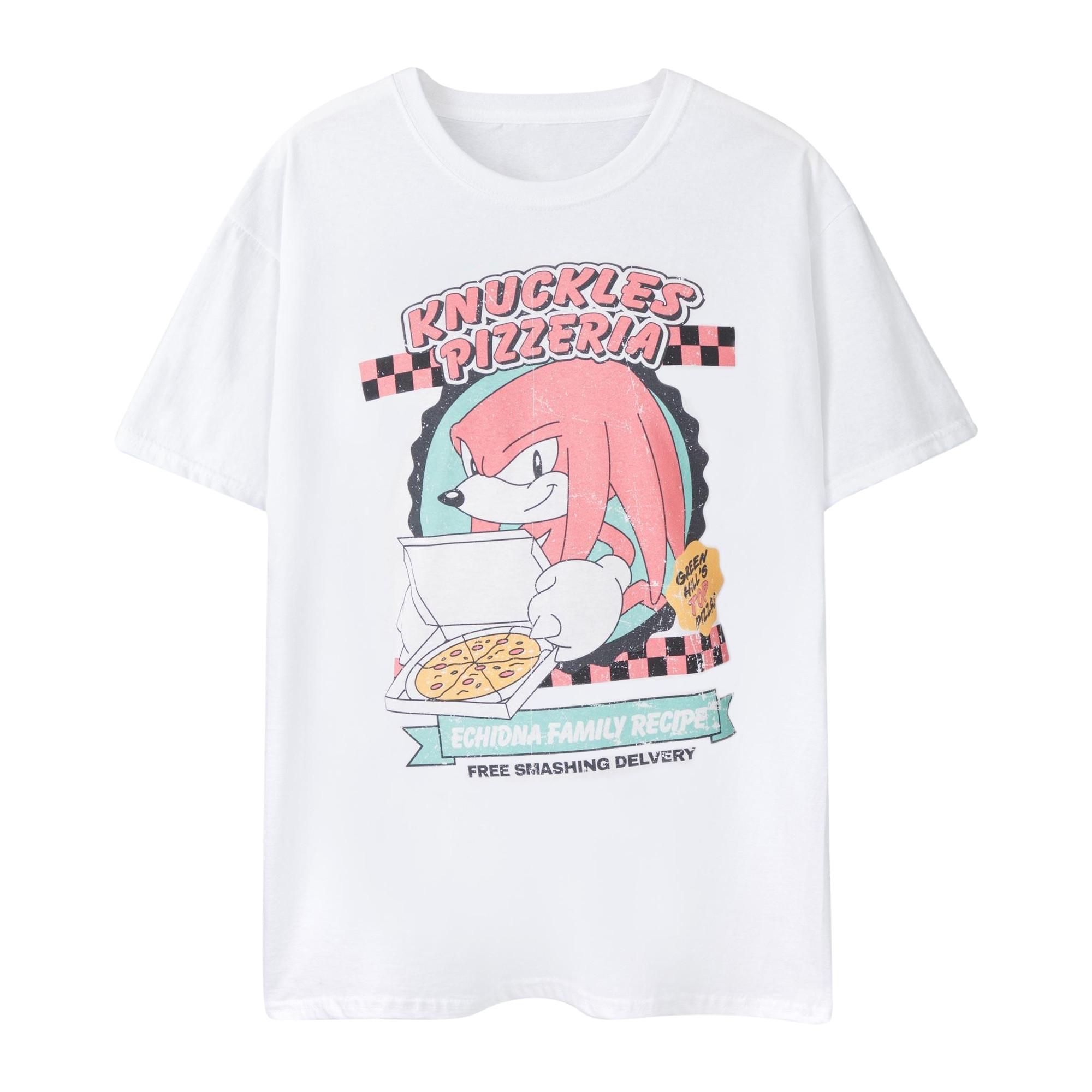 Sonic The Hedgehog Knuckles Pizzeria Kurzarm T-Shirt
