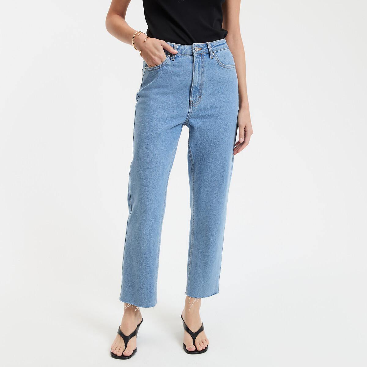 La Redoute Collections Gerade High Waist 7/8 Länge Jeans