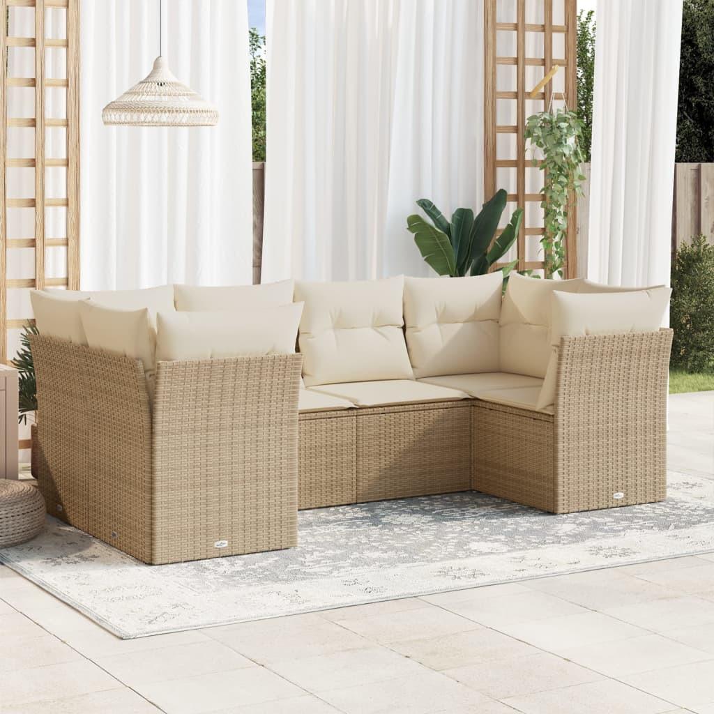 VidaXL Garten sofagarnitur poly-rattan