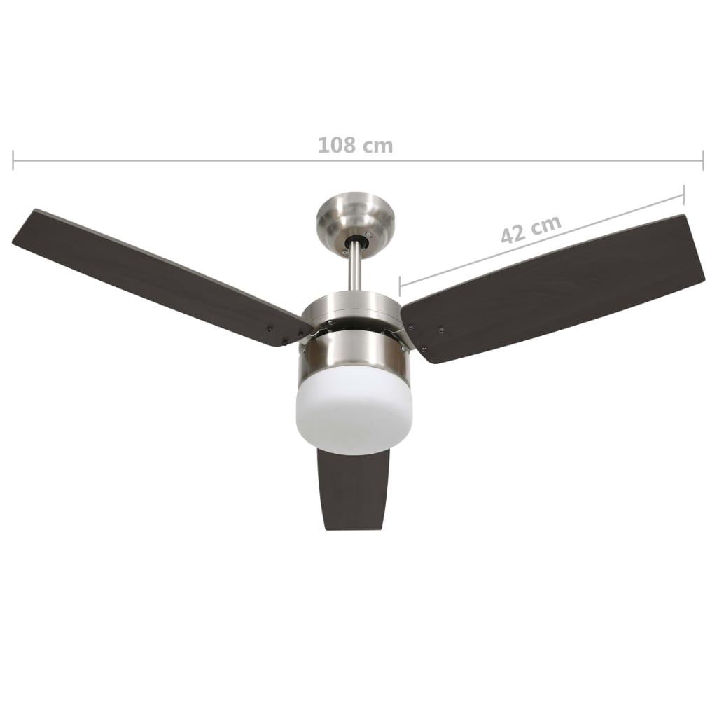VidaXL Deckenventilator chrom