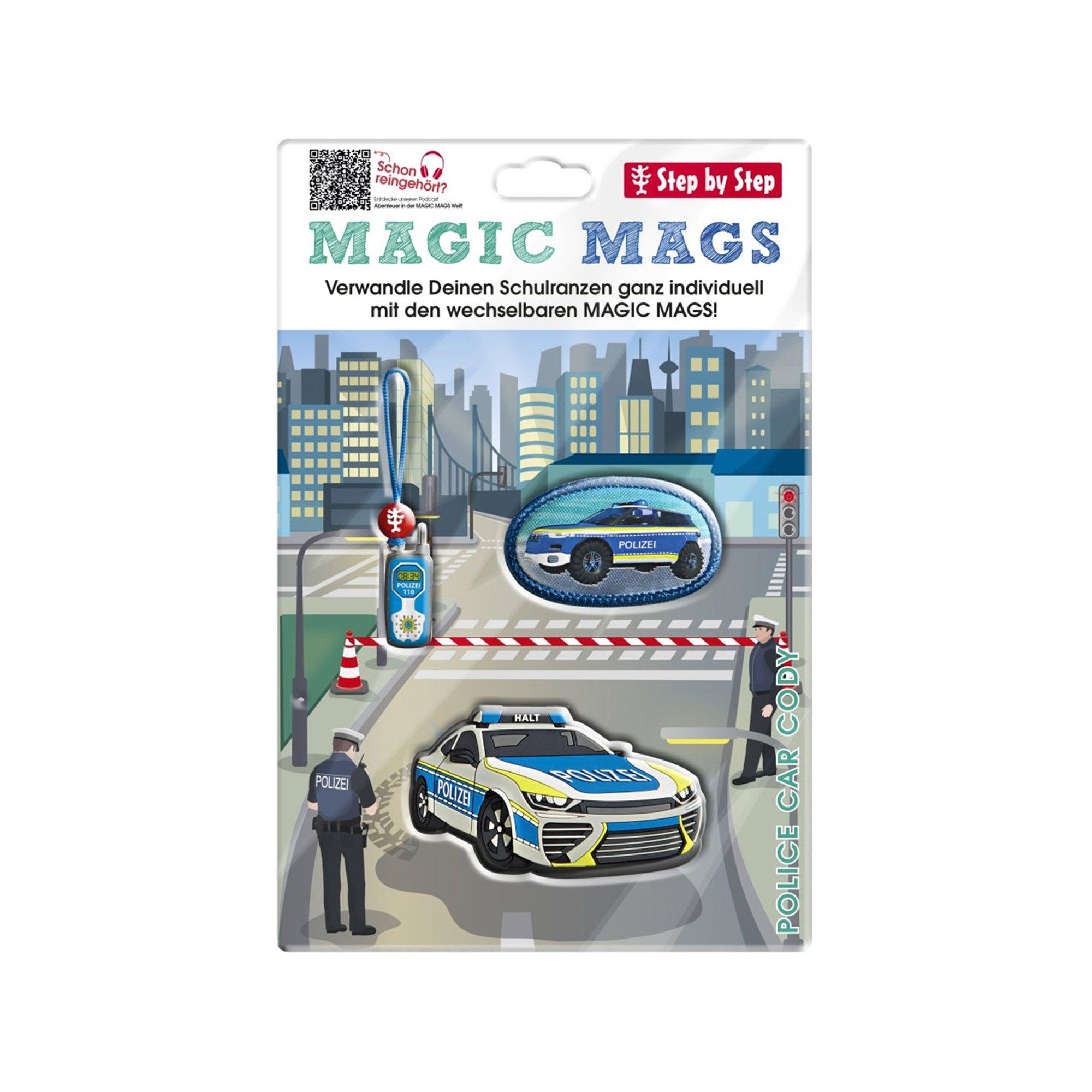 Step by Step Tornister Anhänger Set Police Car Cody