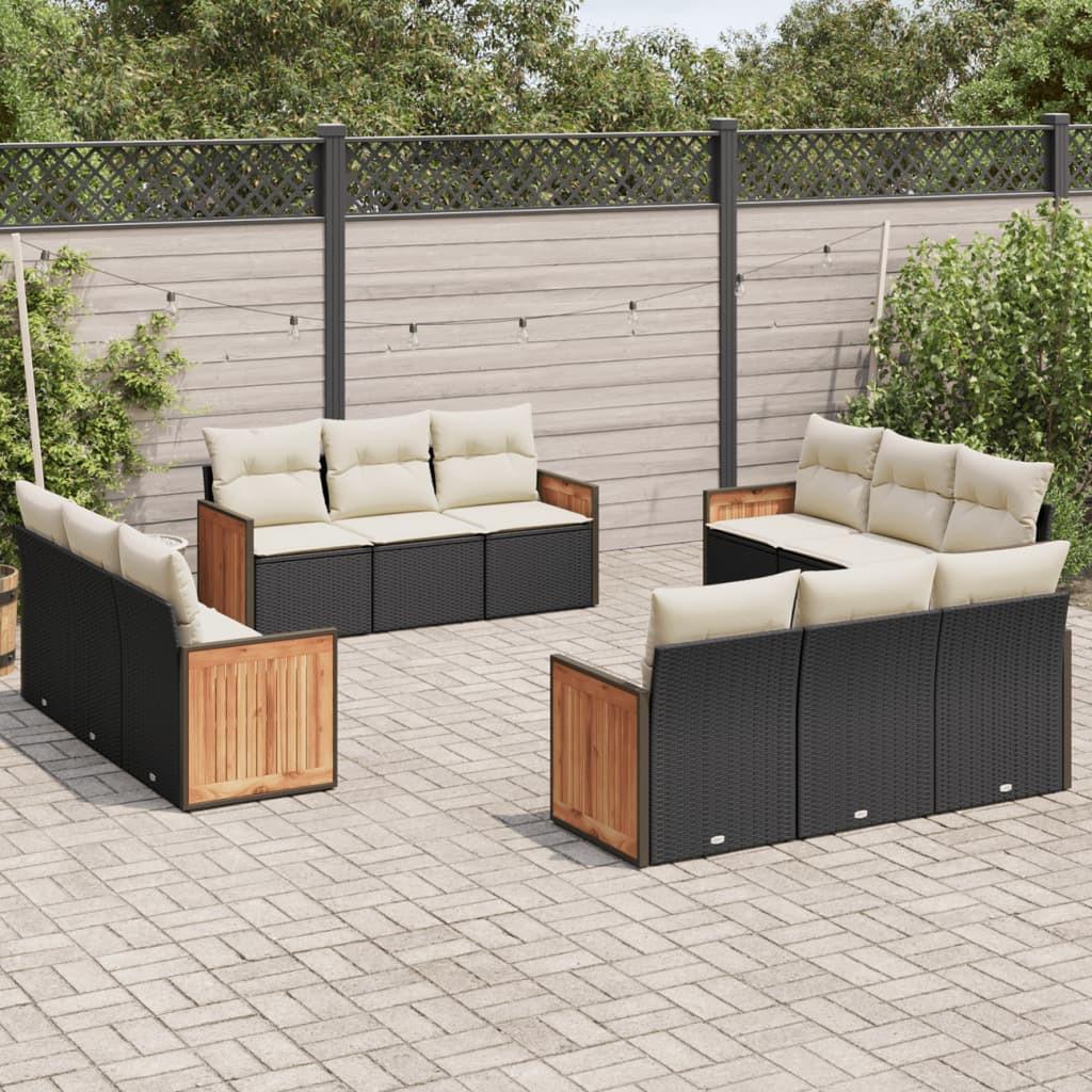 VidaXL Garten sofagarnitur poly-rattan