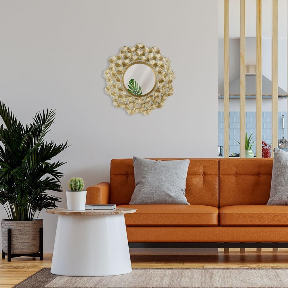 Northio Wandspiegel mit goldenem Metallrahmen für alle Räume