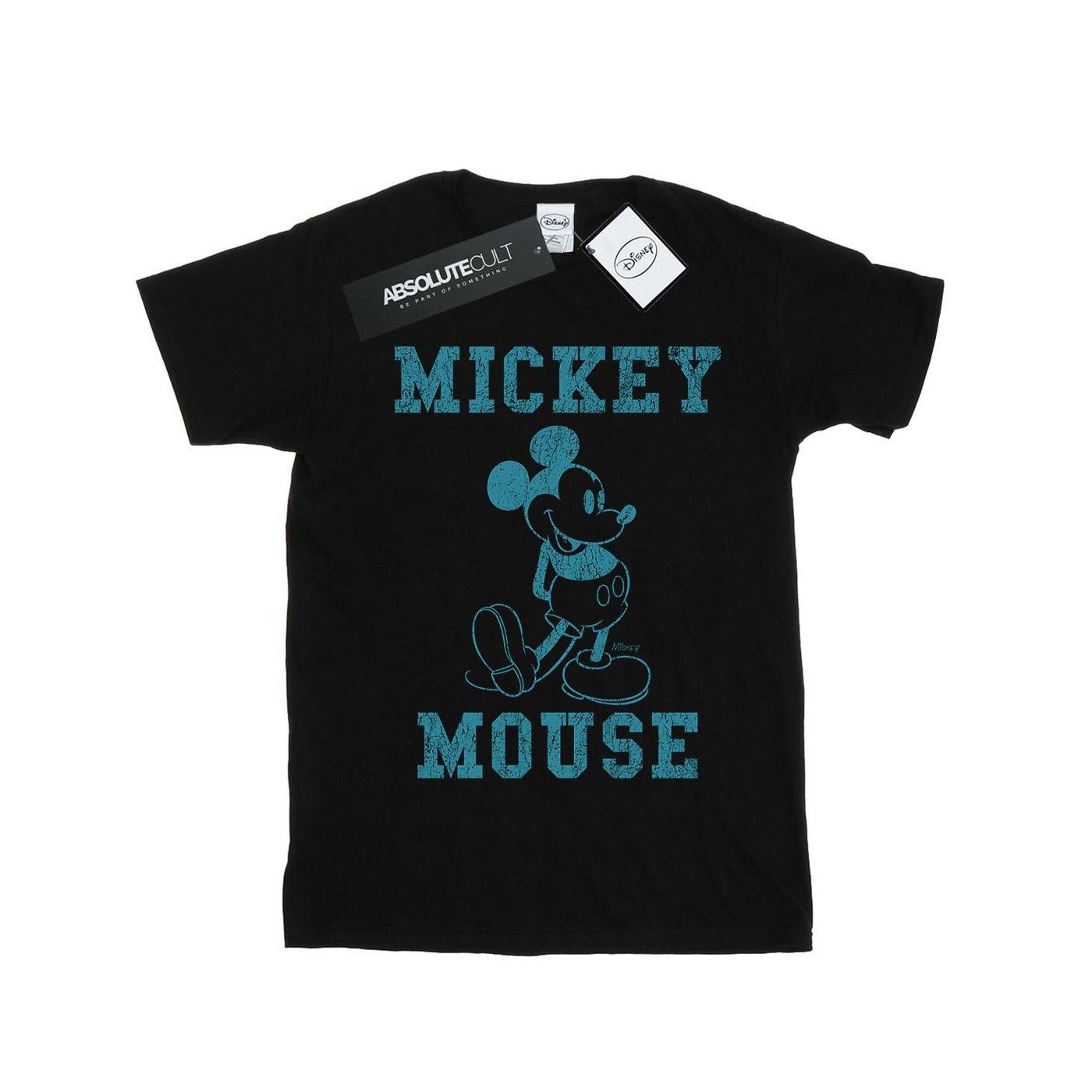 Disney Mickey Mouse Distressed Print T-Shirt