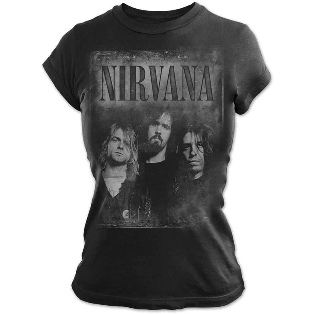Nirvana Gesichter Grafikdruck T-Shirt