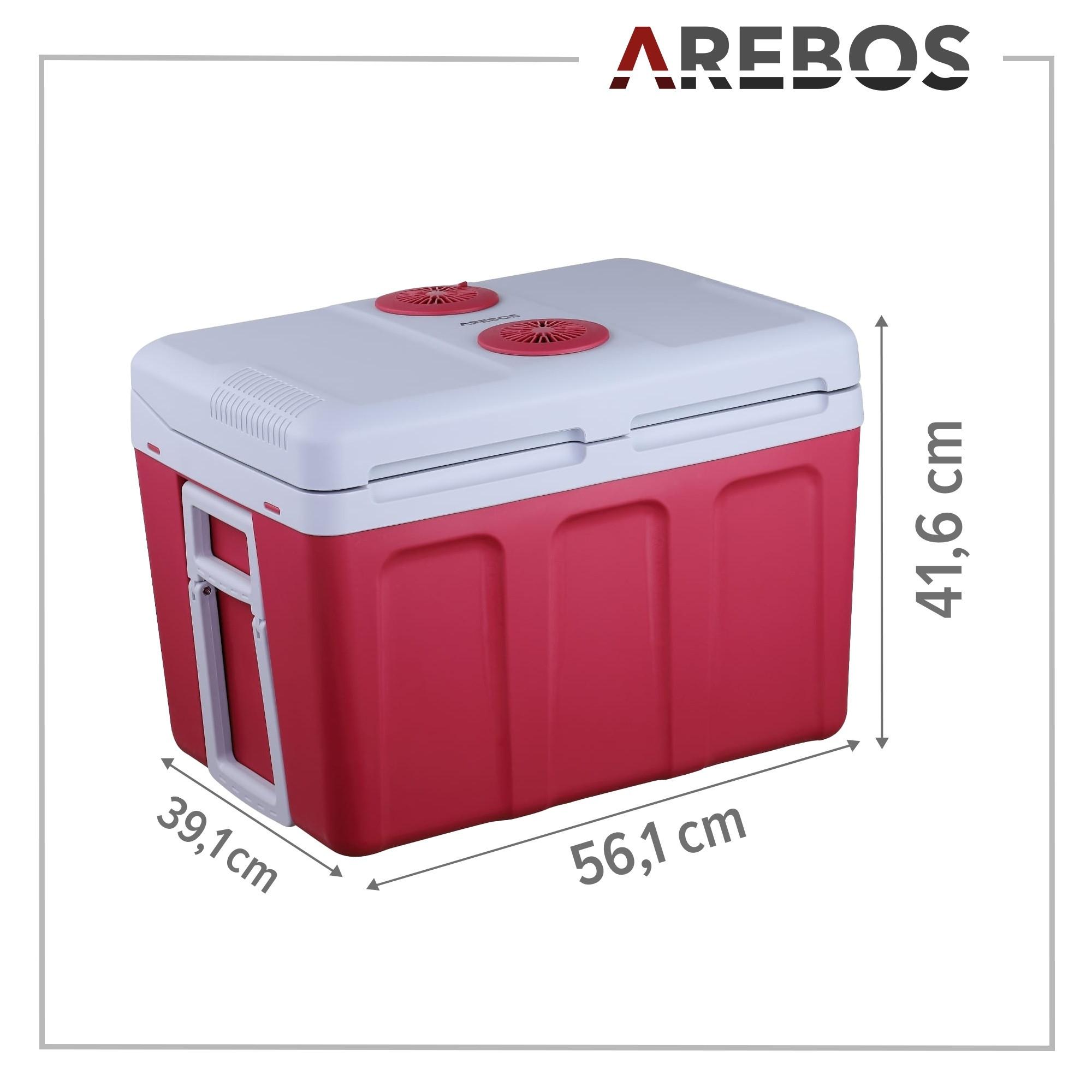 Arebos Kühlbox 40L Auto Thermoelektrische Warmhaltebox 12V 230V Kühlschrank