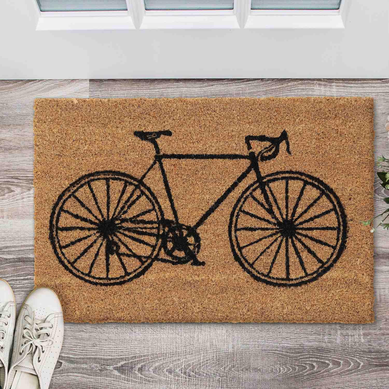 Northix Fußmatte Fahrrad aus Kokosfaser