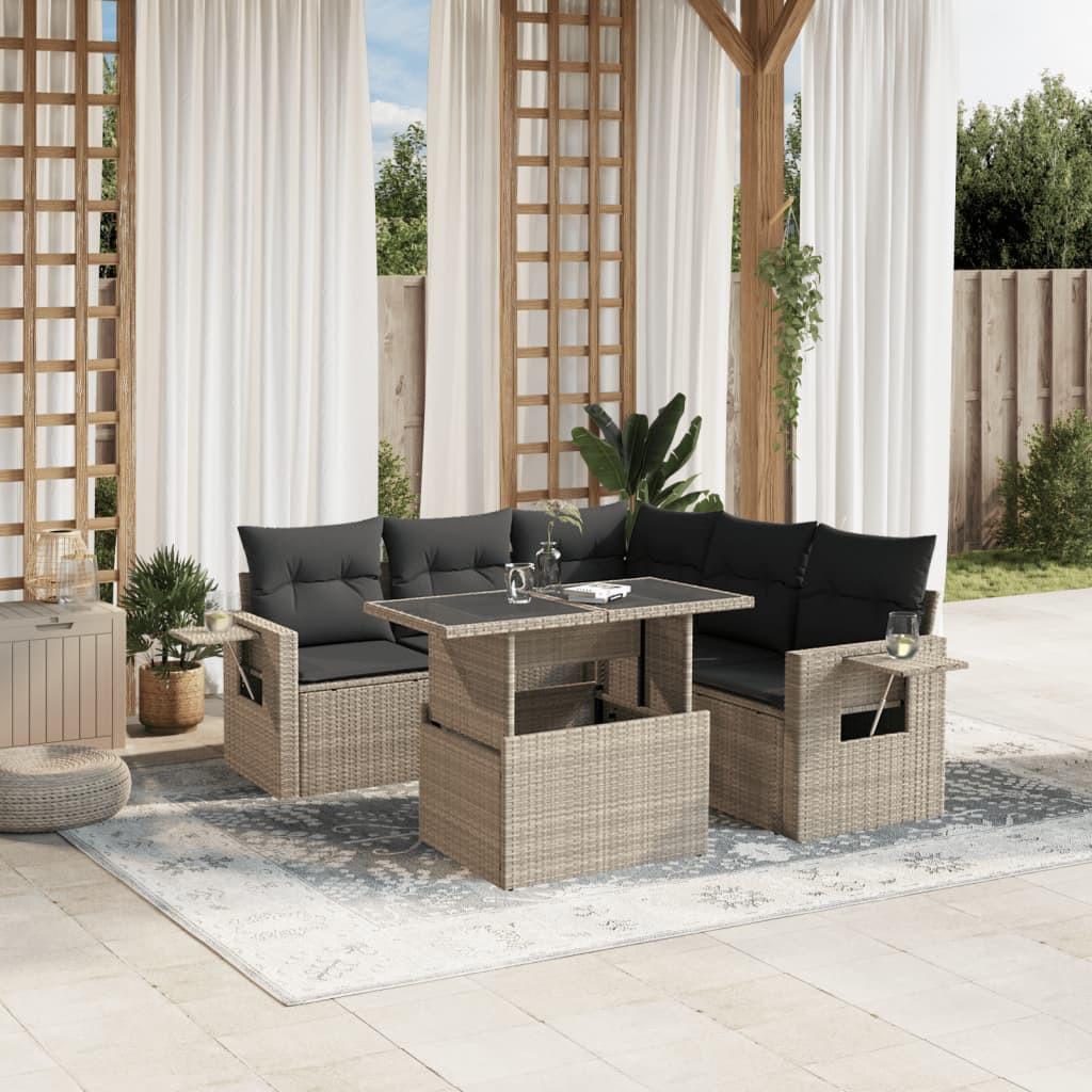 VidaXL Garten sofagarnitur poly-rattan