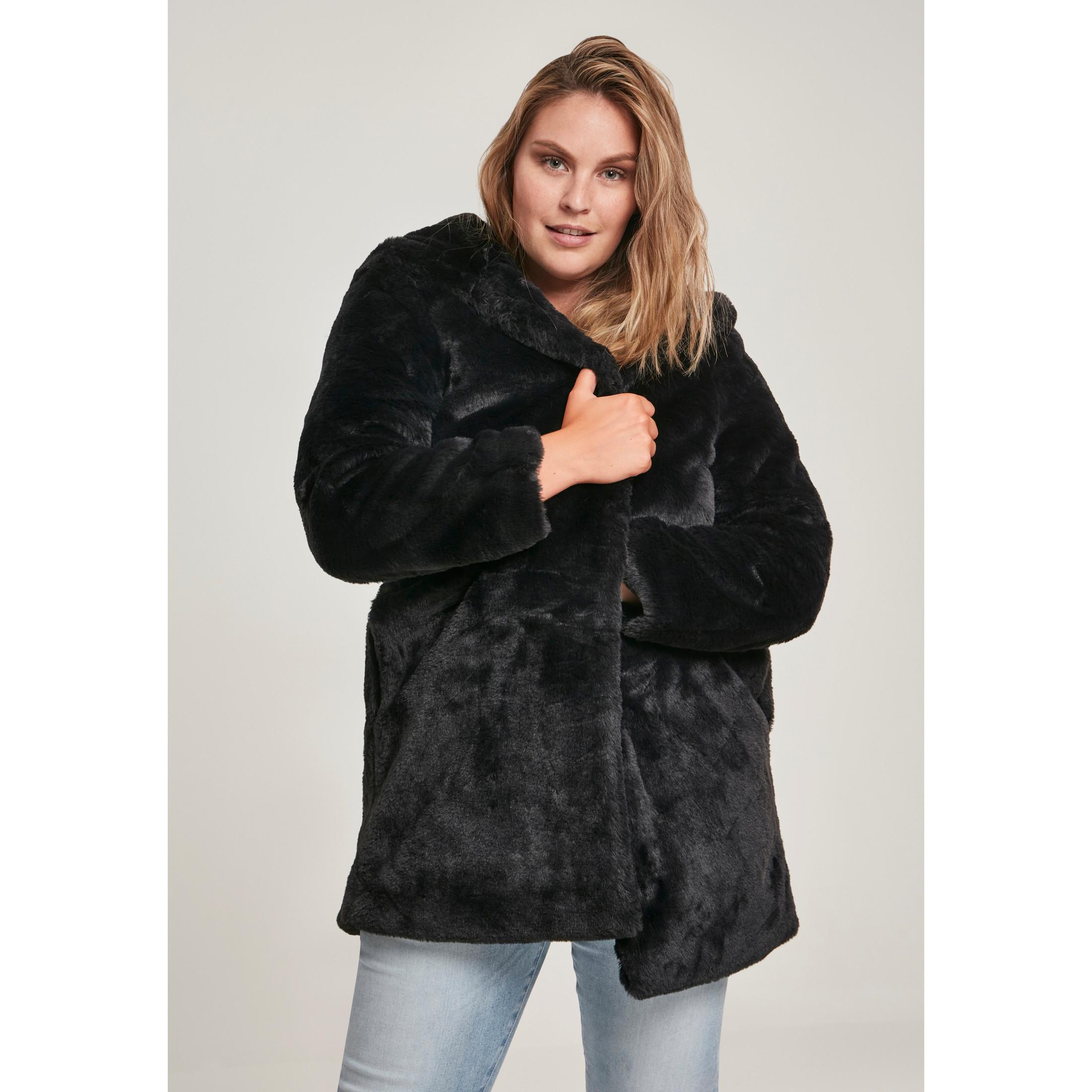 URBAN CLASSICS parka daen urban classic hooded teddy coat