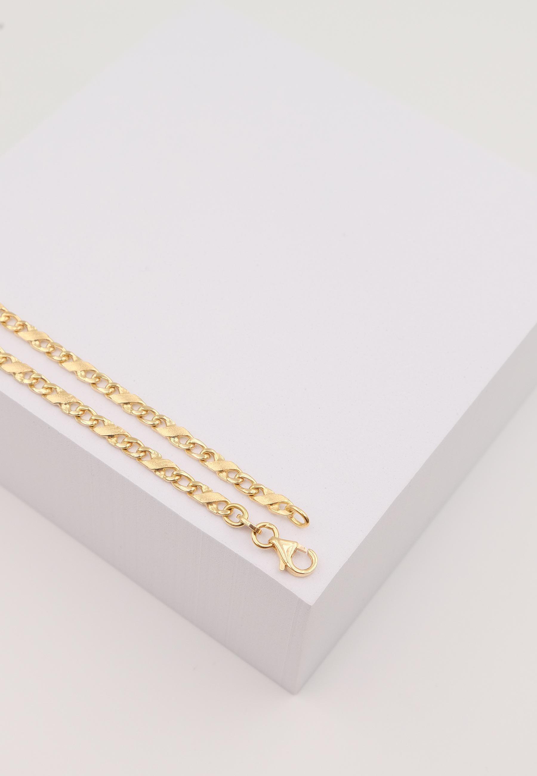 MUAU Schmuck Armband Carrera Gelbgold 750, 22cm, 3.5mm