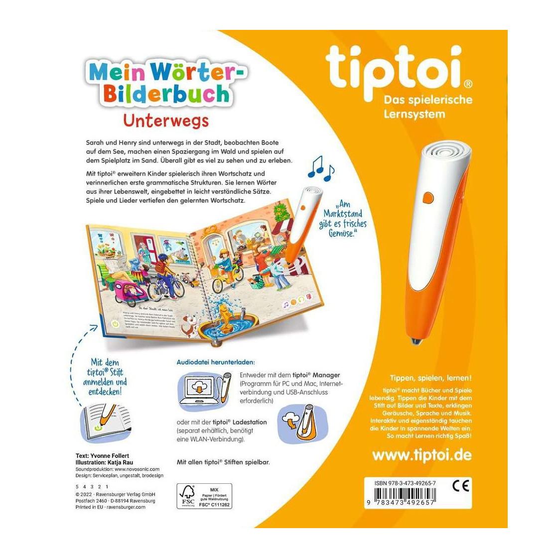 tiptoi® Mein Wörter-Bilderbuch Unterwegs Follert, Yvonne; Rau, Katja (Illustrationen) Gebundene Ausgabe