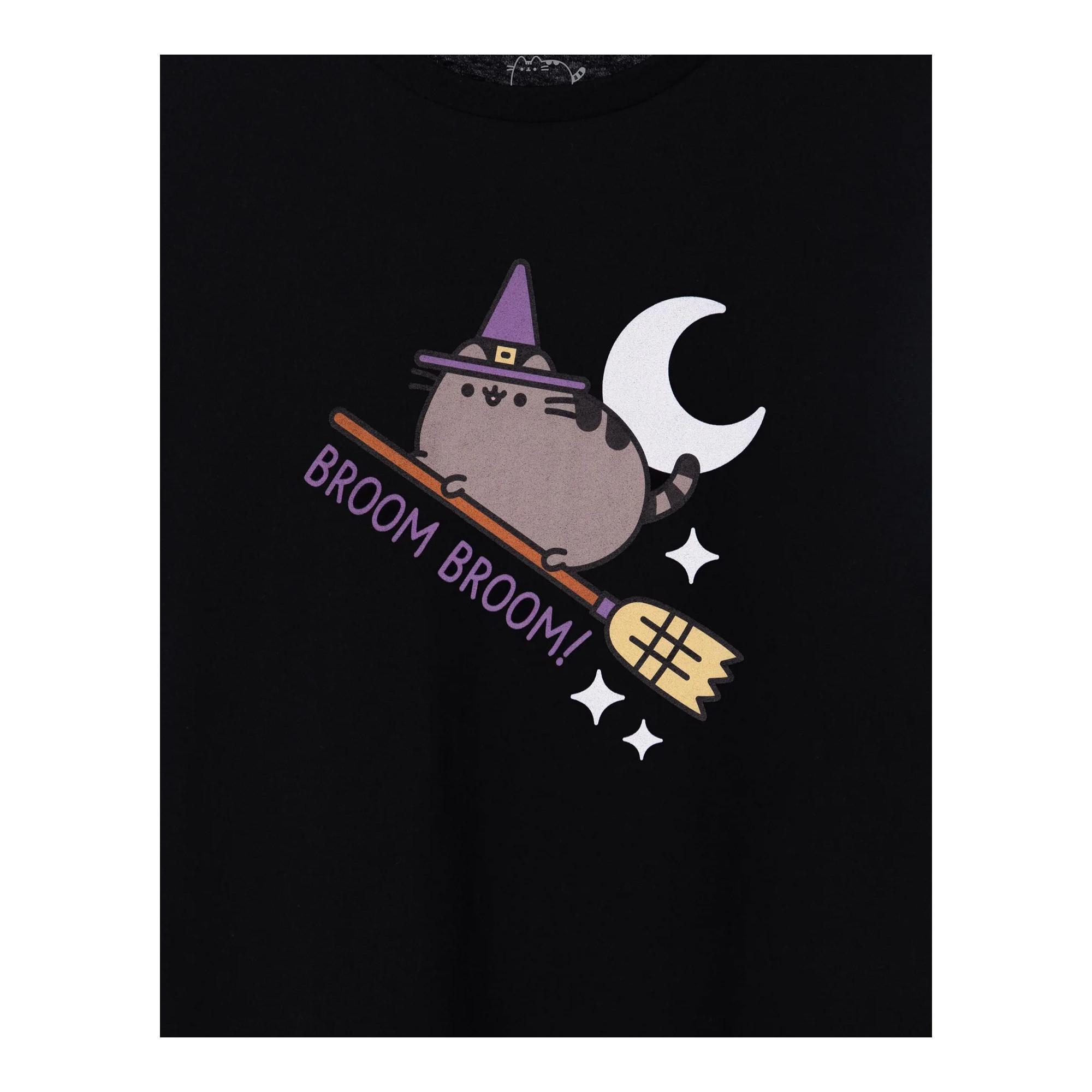 PUSHEEN Broom Broom Halloween T-Shirt