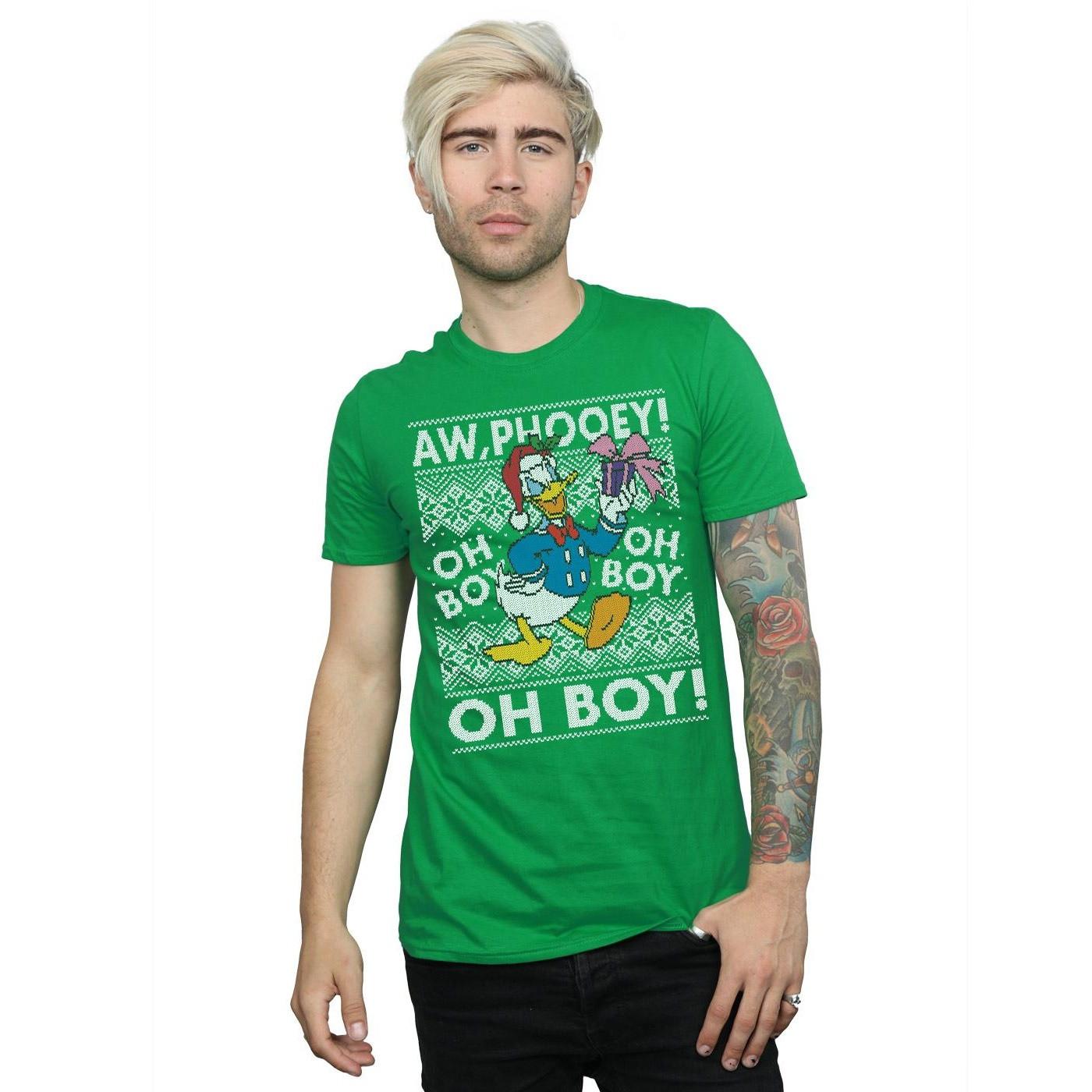 Disney Donald Duck Christmas Aw Phooey Oh Boy T-Shirt