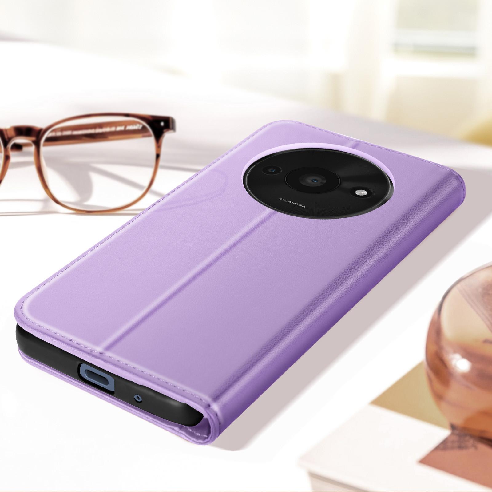 Avizar Xiaomi Redmi A3 Wallet Etui Blasslila