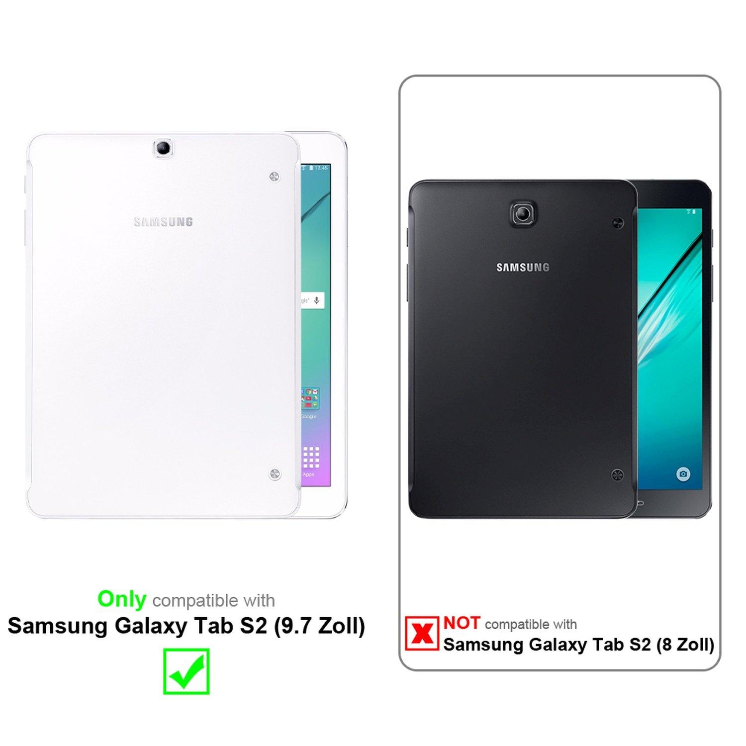 Cadorabo Tablet Hülle für Samsung Galaxy Tab S2 Ultra Dünne mit Auto Wake Up
