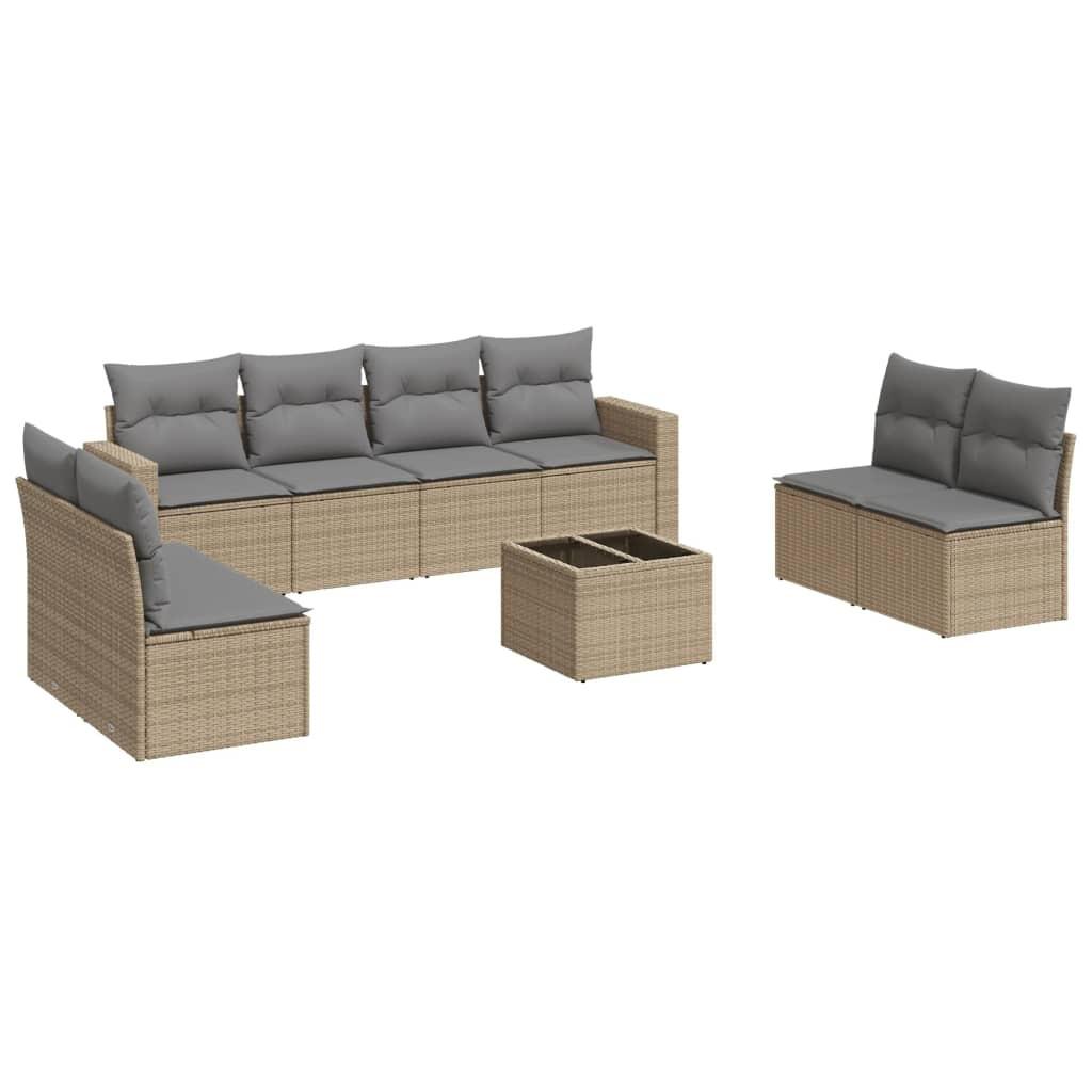 VidaXL Garten sofagarnitur poly-rattan