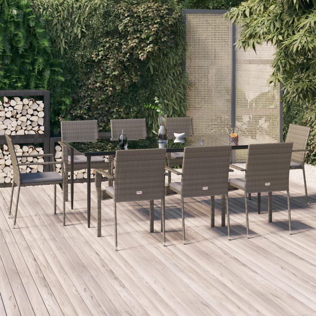 VidaXL Garten essgruppe poly-rattan