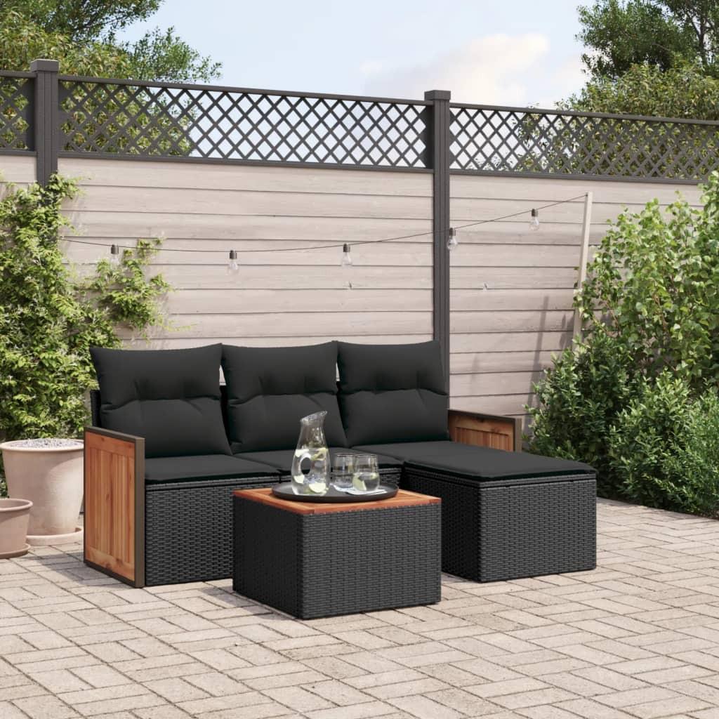 VidaXL Garten sofagarnitur poly-rattan