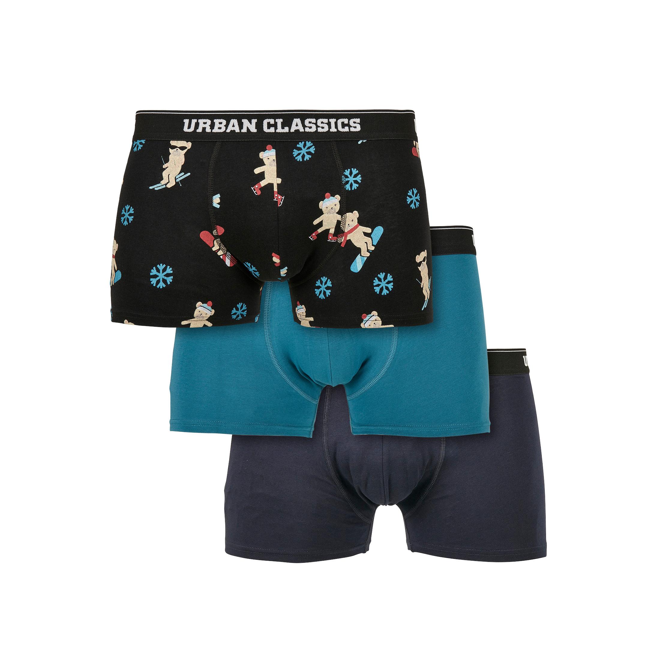 URBAN CLASSICS boxershorts organic x-mas (x3)