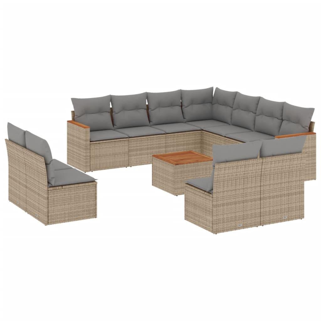 VidaXL Garten sofagarnitur poly-rattan