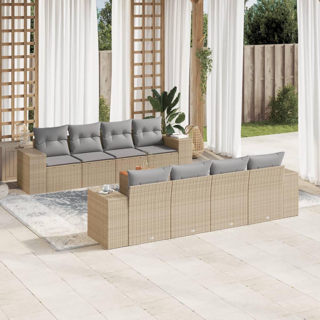 VidaXL Garten sofagarnitur poly-rattan