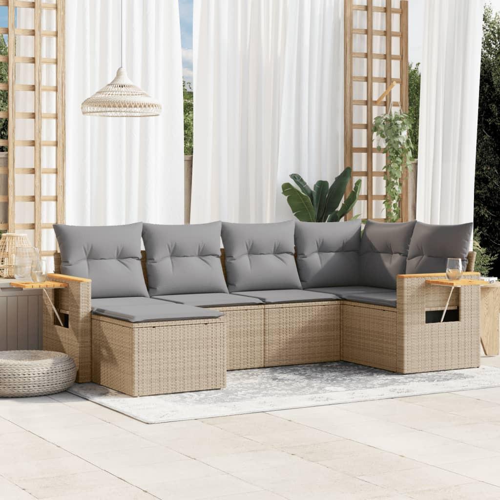 VidaXL Garten sofagarnitur poly-rattan