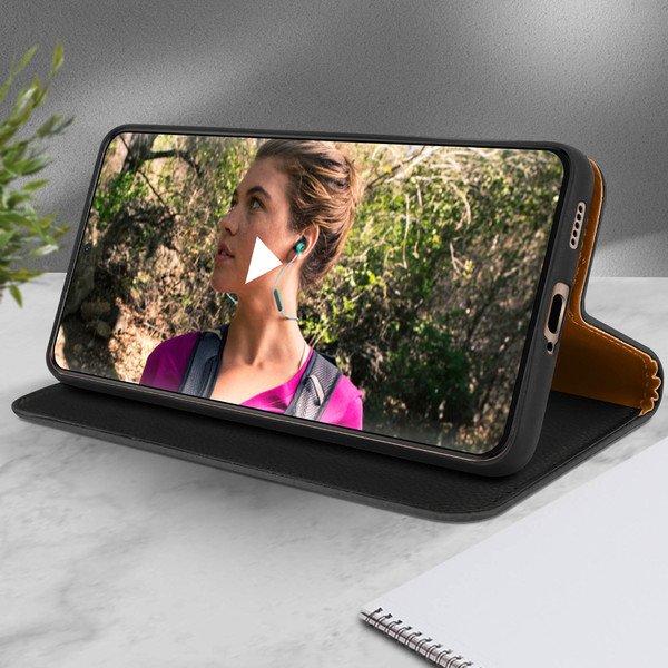 Avizar Kunstlederetui Galaxy S21 Schwarz