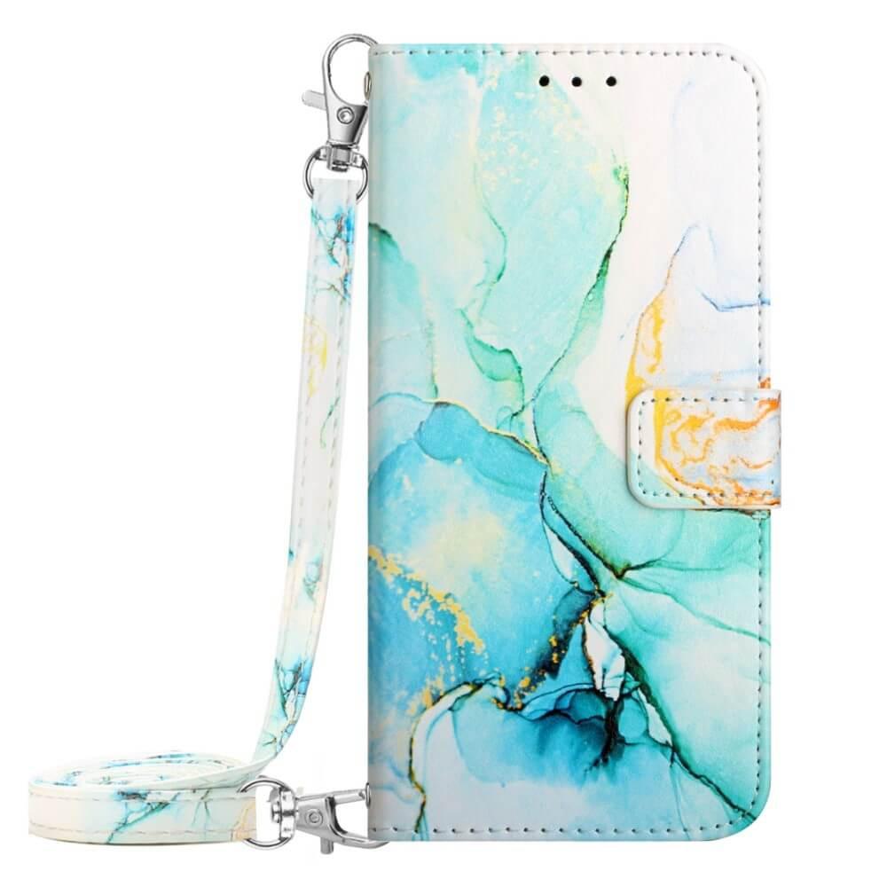 Cover-Discount iPhone 15 Pro Max - Etui Hülle mit Umhängeband Marble