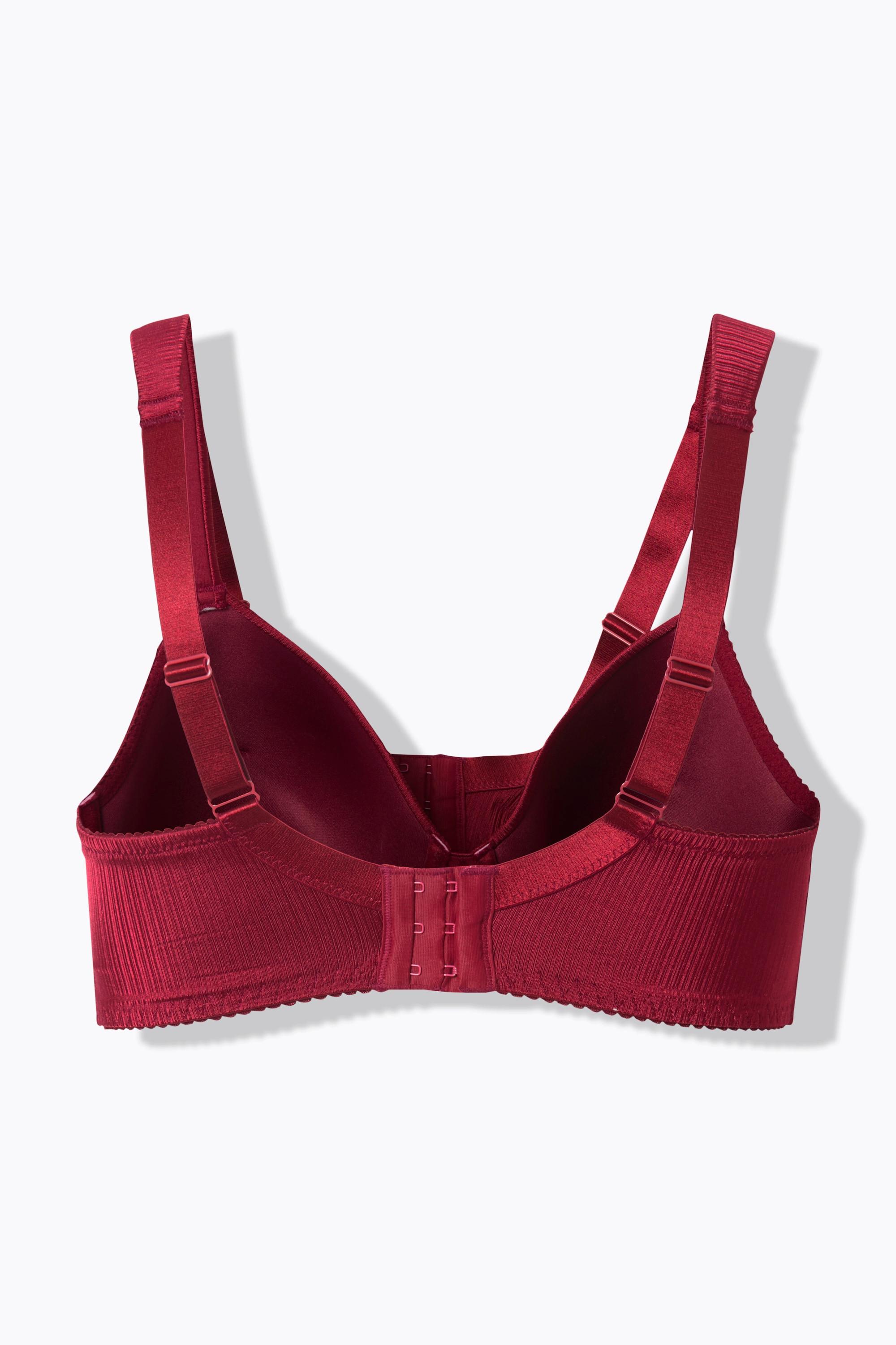 Ulla Popken Bügel-BH, Softschalen, Satin, Spitze, Cup B - F