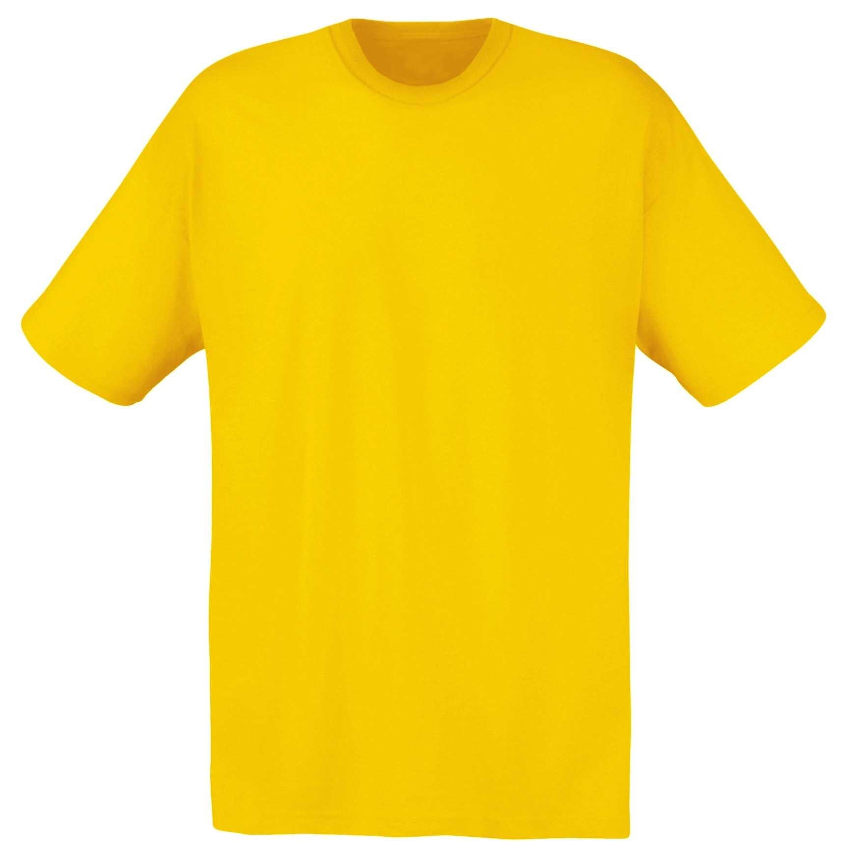 Fruit of the Loom Einfarbiges Kurzarm T-Shirt