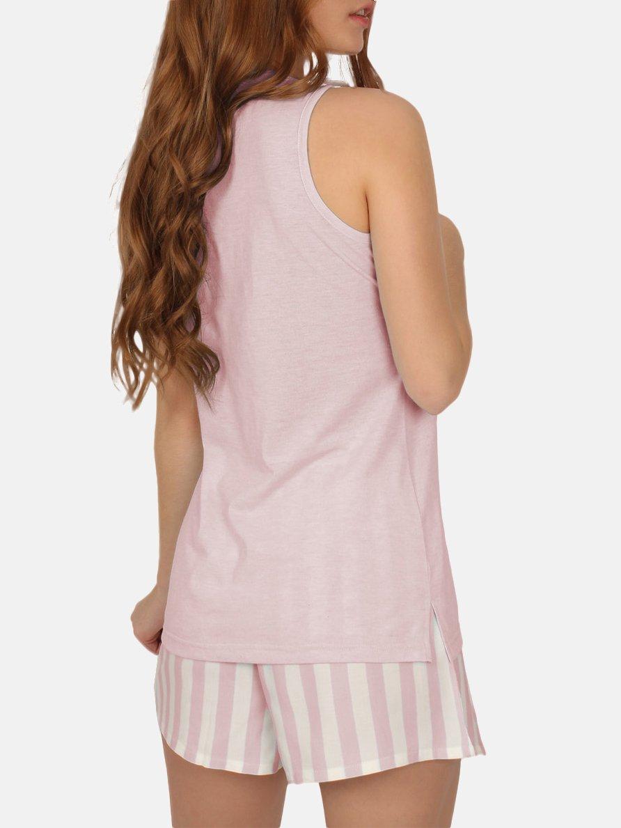 Admas Pyjama kurzes Tanktop Klassisch Stripes