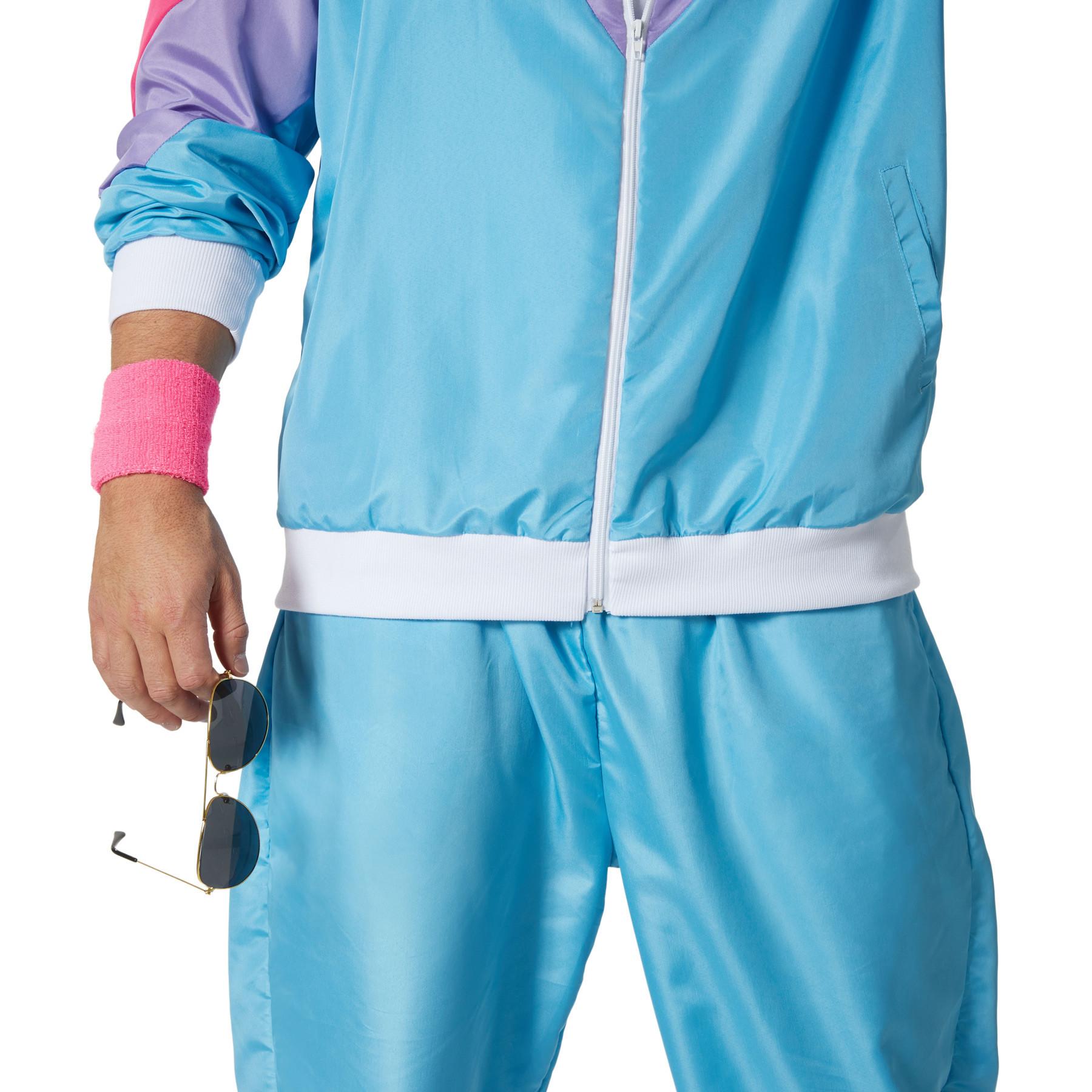 Tectake kostüm Retro 80er 90er Jahre Jogginganzug Set