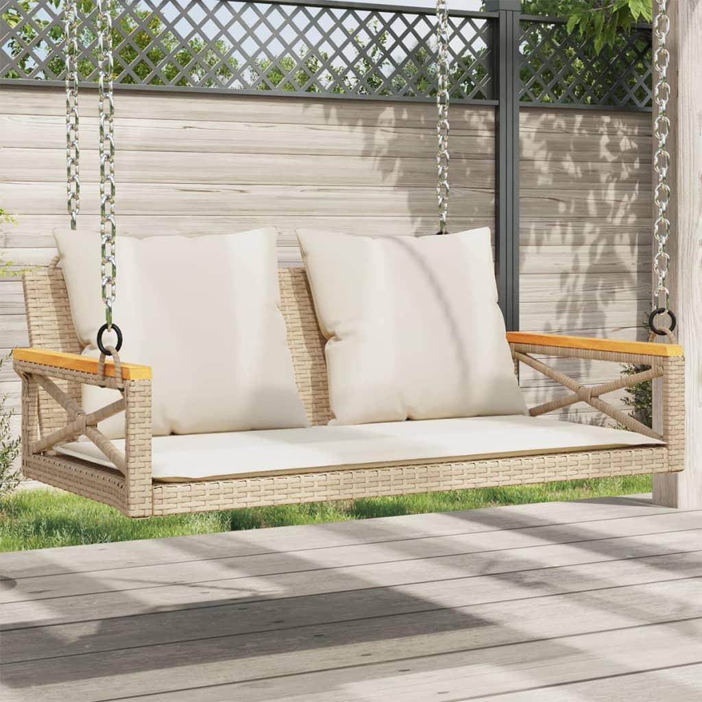 VidaXL Hängebank poly-rattan