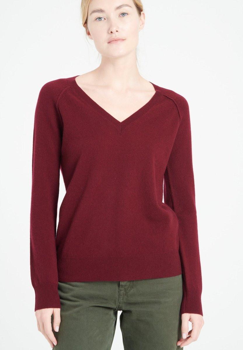Studio Cashmere8 LILLY 6 Pullover mit V-Ausschnitt - 100% Kaschmir