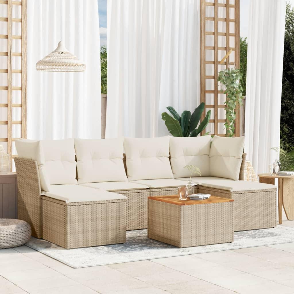 VidaXL Garten sofagarnitur poly-rattan