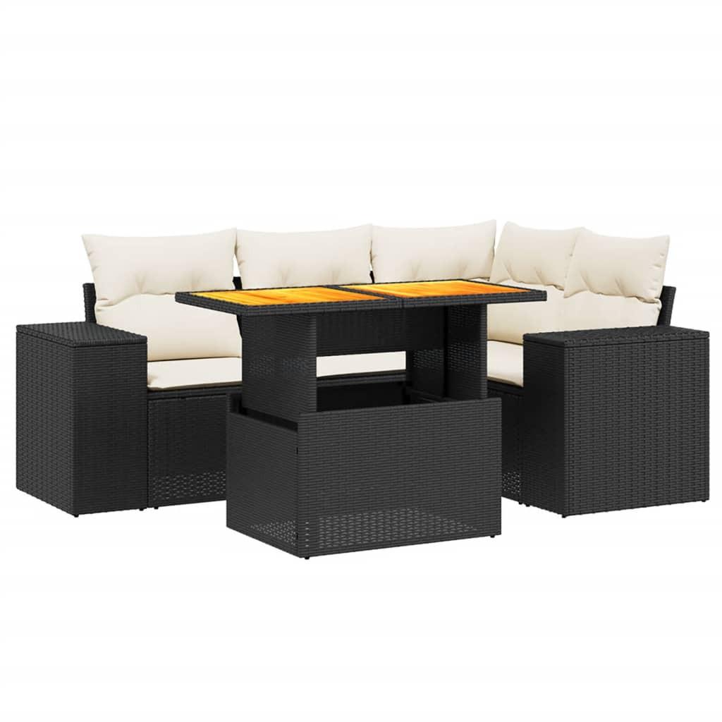 VidaXL Garten sofagarnitur poly-rattan