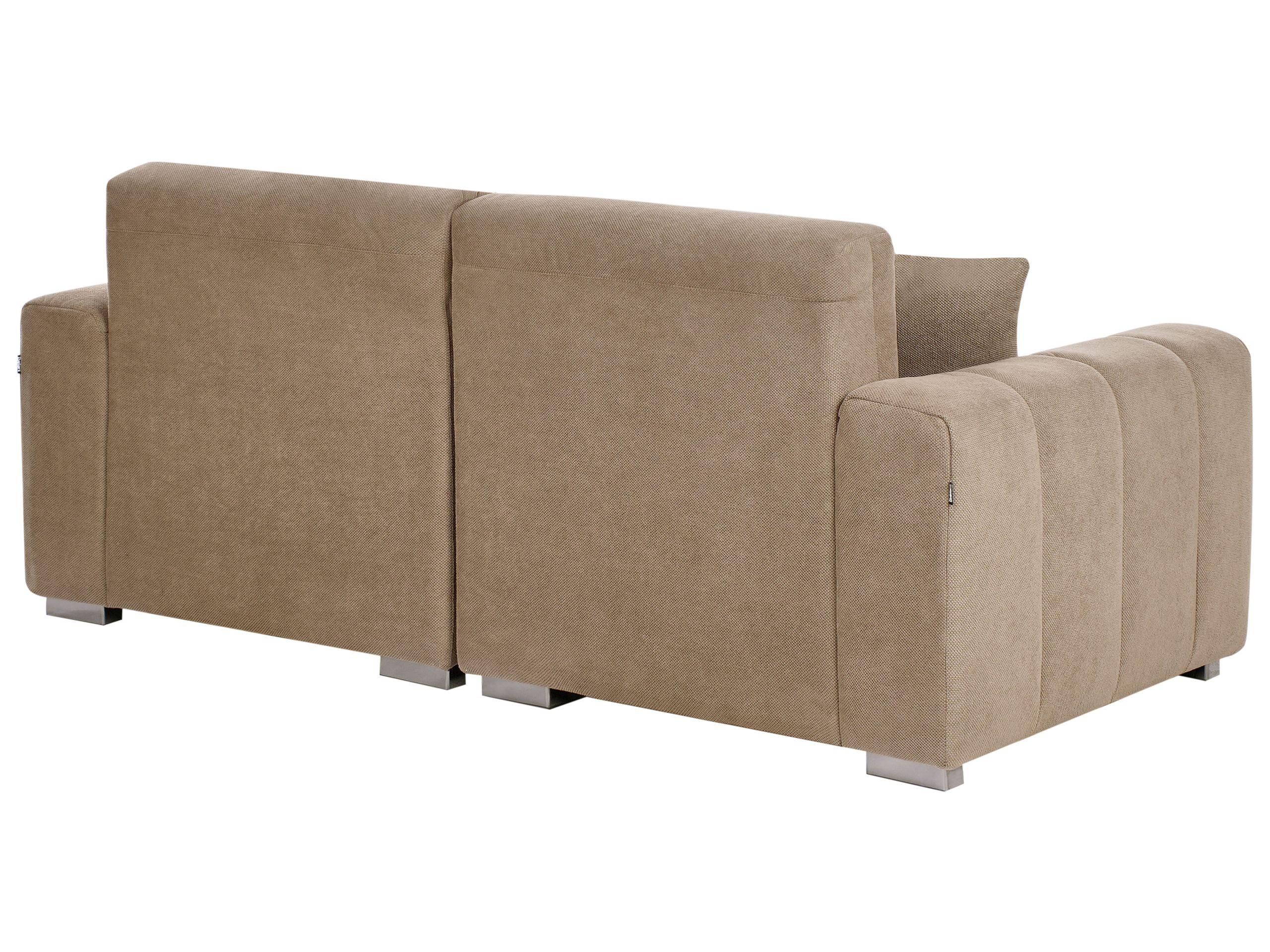 Beliani 3 Sitzer Sofa aus Polyester Skandinavisch FAUSKAN