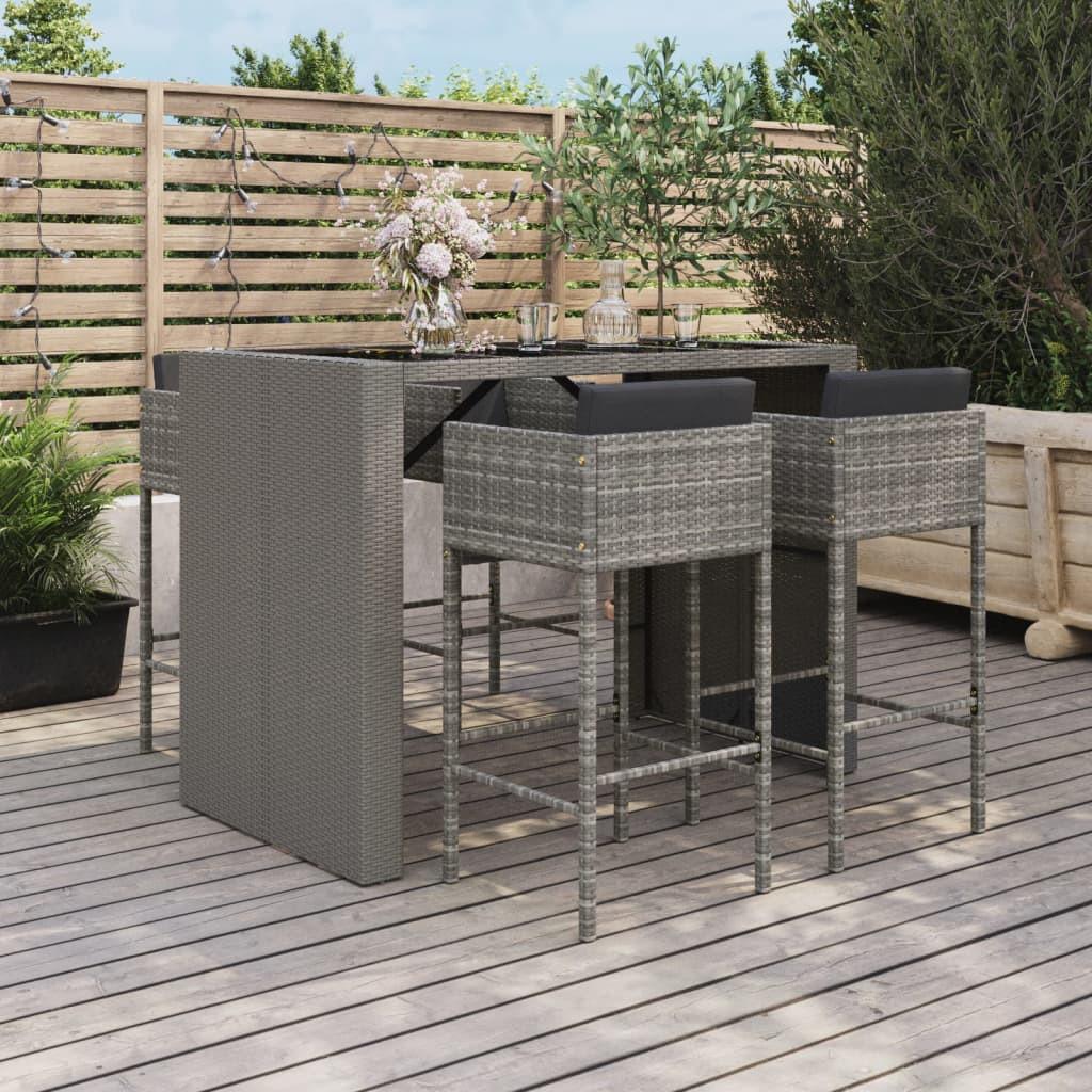 VidaXL Gartenbar set poly-rattan
