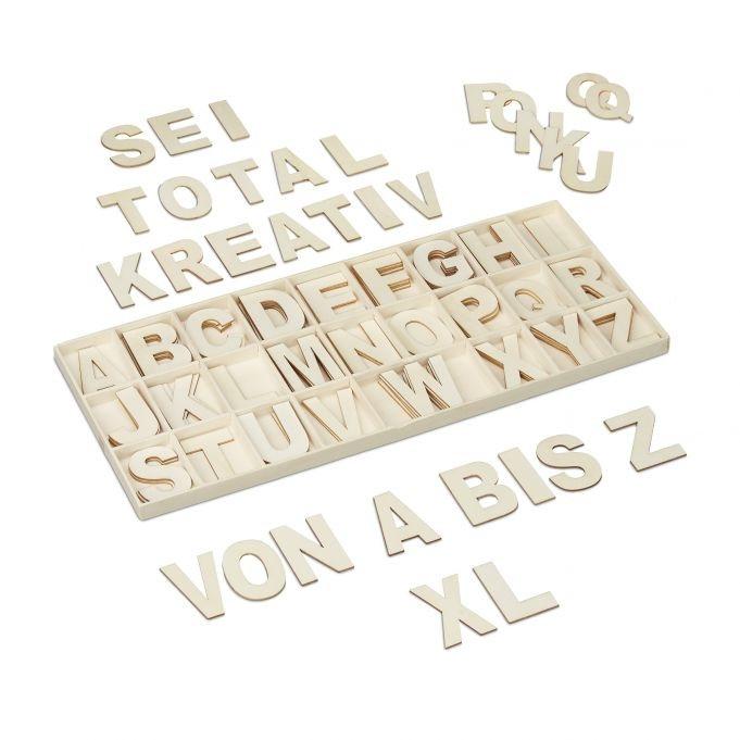 B2X XL-Buchstabenset aus Holz 104-tlg.